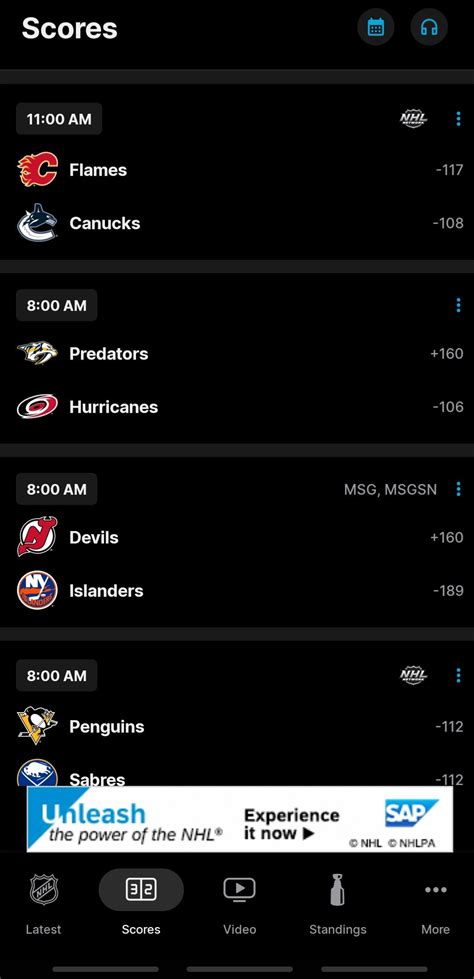 nhl betting apps